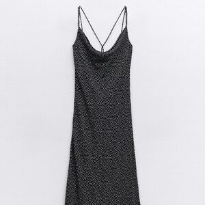 Zara Polka Dot Midi Dress